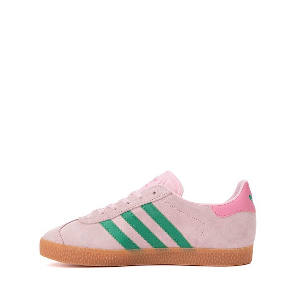 alternate view adidas Gazelle Athletic Shoe - Big Kid - Clear Pink / Court Green / Bliss PinkALT1