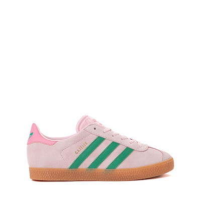 adidas Gazelle Athletic Shoe - Big Kid - Clear Pink / Court Green