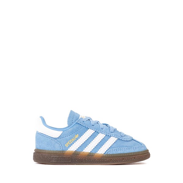 adidas Handball Spezial Comfort Closure Elastic Lace Athletic Shoe - Baby / Toddler Light Blue Cloud White Gum