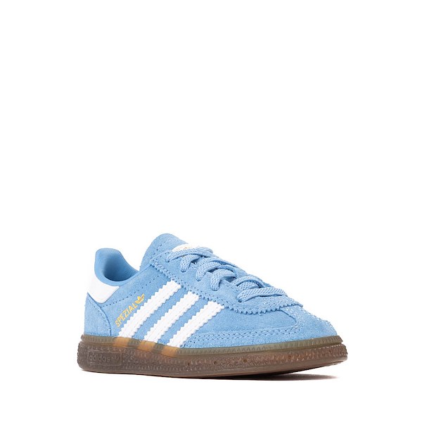 adidas Handball Spezial Comfort Closure Elastic Lace Athletic Shoe - Baby / Toddler Light Blue Cloud White Gum