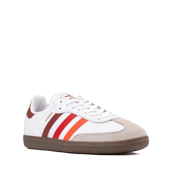 alternate view adidas Samba OG Athletic Shoe - Big Kid - White / Bright Red / Better ScarletALT5