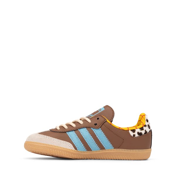 alternate view adidas Disney Pixar Toy Story Samba OG Woody Athletic Shoe - Little Kid - Preloved Brown / Preloved Blue / AluminaALT1