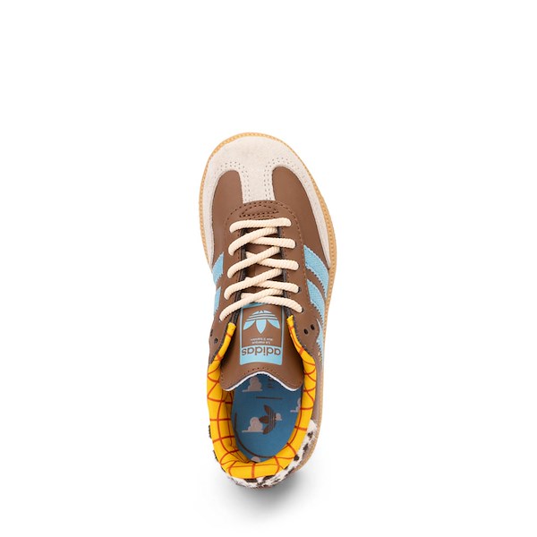 alternate view adidas Disney Pixar Toy Story Samba OG Woody Athletic Shoe - Little Kid - Preloved Brown / Preloved Blue / AluminaALT2