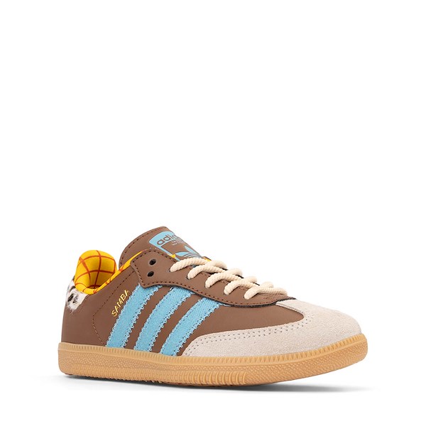 alternate view adidas Disney Pixar Toy Story Samba OG Woody Athletic Shoe - Little Kid - Preloved Brown / Preloved Blue / AluminaALT5