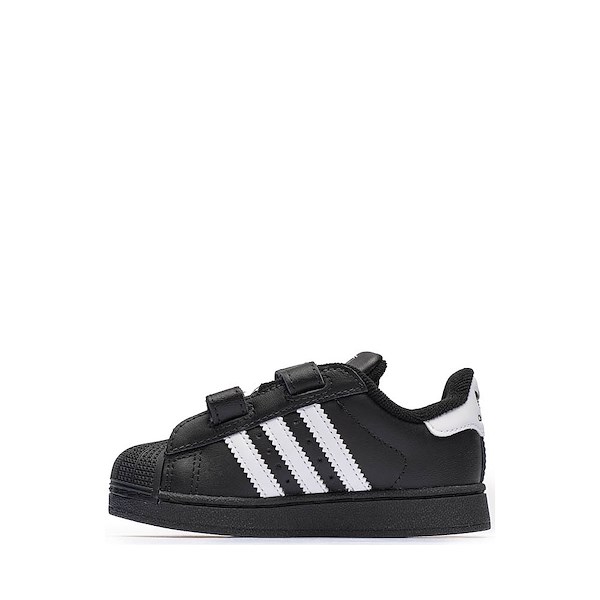 alternate view adidas Superstar II Comfort Closure Athletic Shoe - Baby / Toddler - Core Black / Cloud White / Core BlackALT1