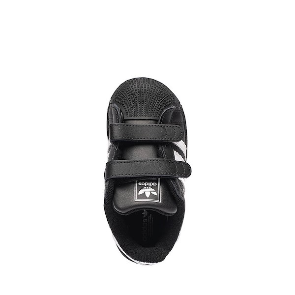 alternate view adidas Superstar II Comfort Closure Athletic Shoe - Baby / Toddler - Core Black / Cloud White / Core BlackALT2