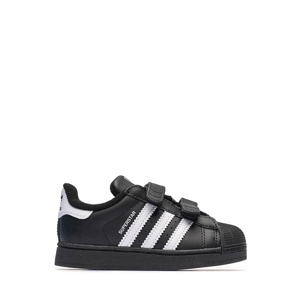 adidas Superstar II Comfort Closure Athletic Shoe - Baby / Toddler - Core Black / Cloud White / Core Black