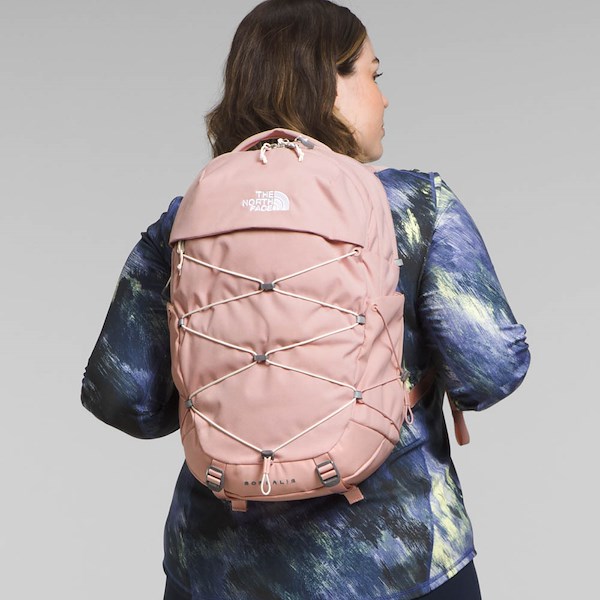 Womens The North Face Borealis Backpack - Pink Moss Dark Heather / Gardinia White