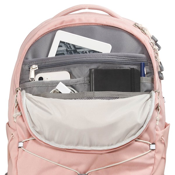 Womens The North Face Borealis Backpack - Pink Moss Dark Heather / Gardinia White