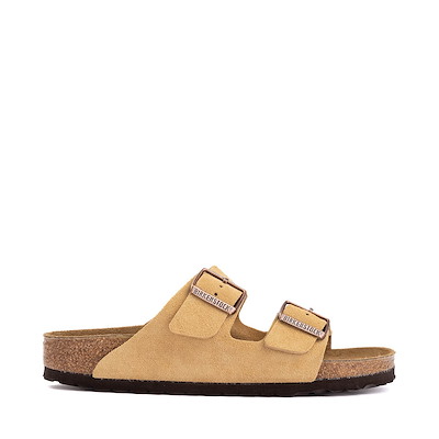 Main view of Womens Birkenstock Arizona Slide Sandal - Latte Cream