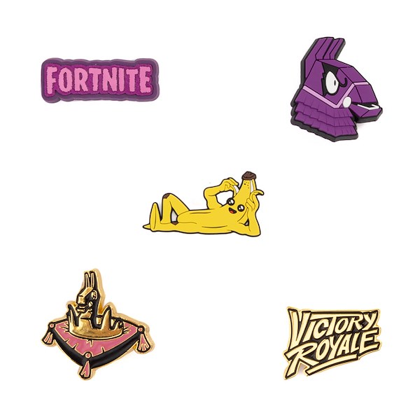 Fortnite x Crocs Jibbitz Shoe Charms 5 Pack Multicolor