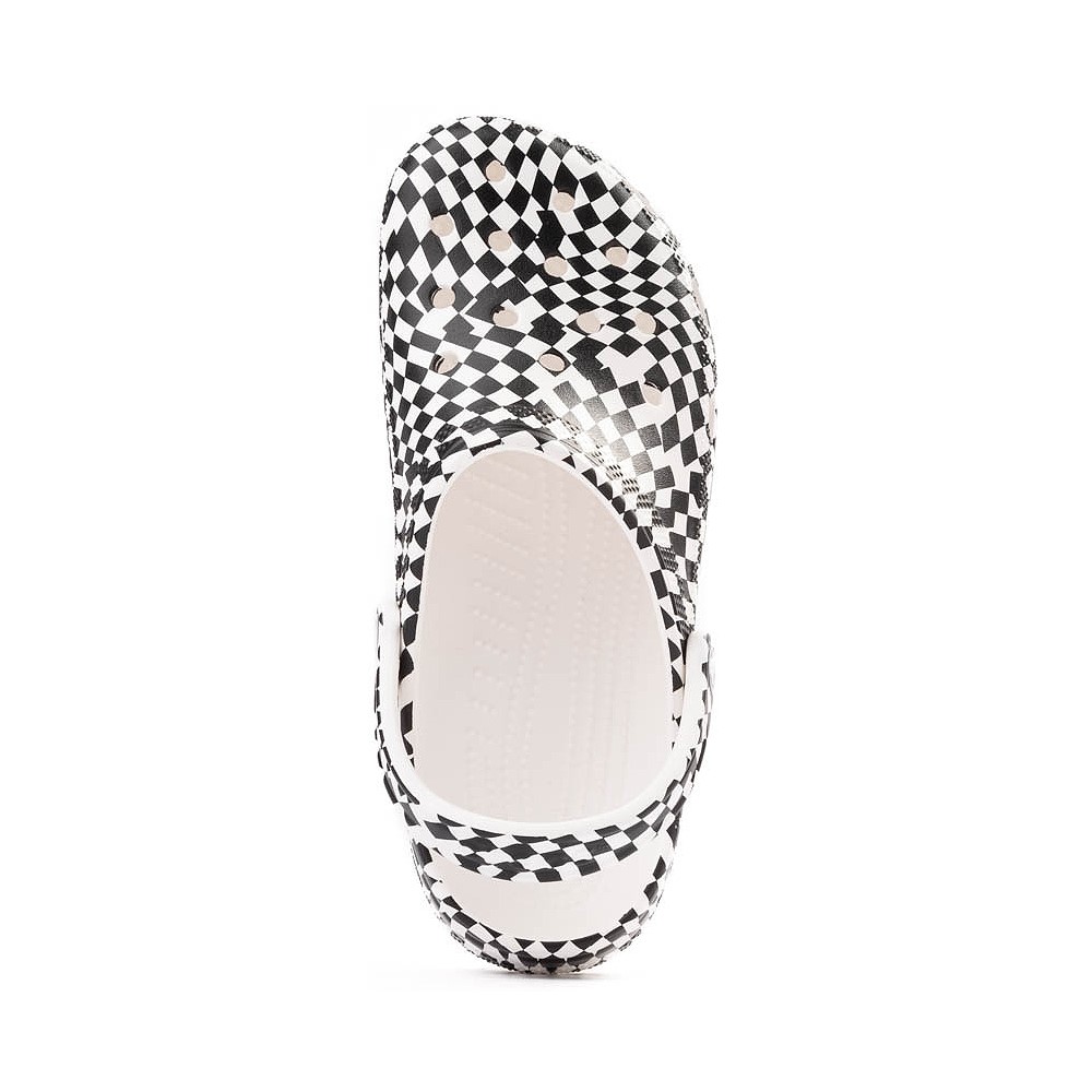 Crocs Classic Warped Checker Clog - White / Black | JourneysCanada