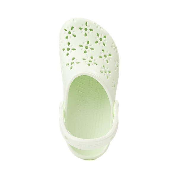 alternate view Crocs Classic Floral Cut-Out Clog - Jade TintALT2