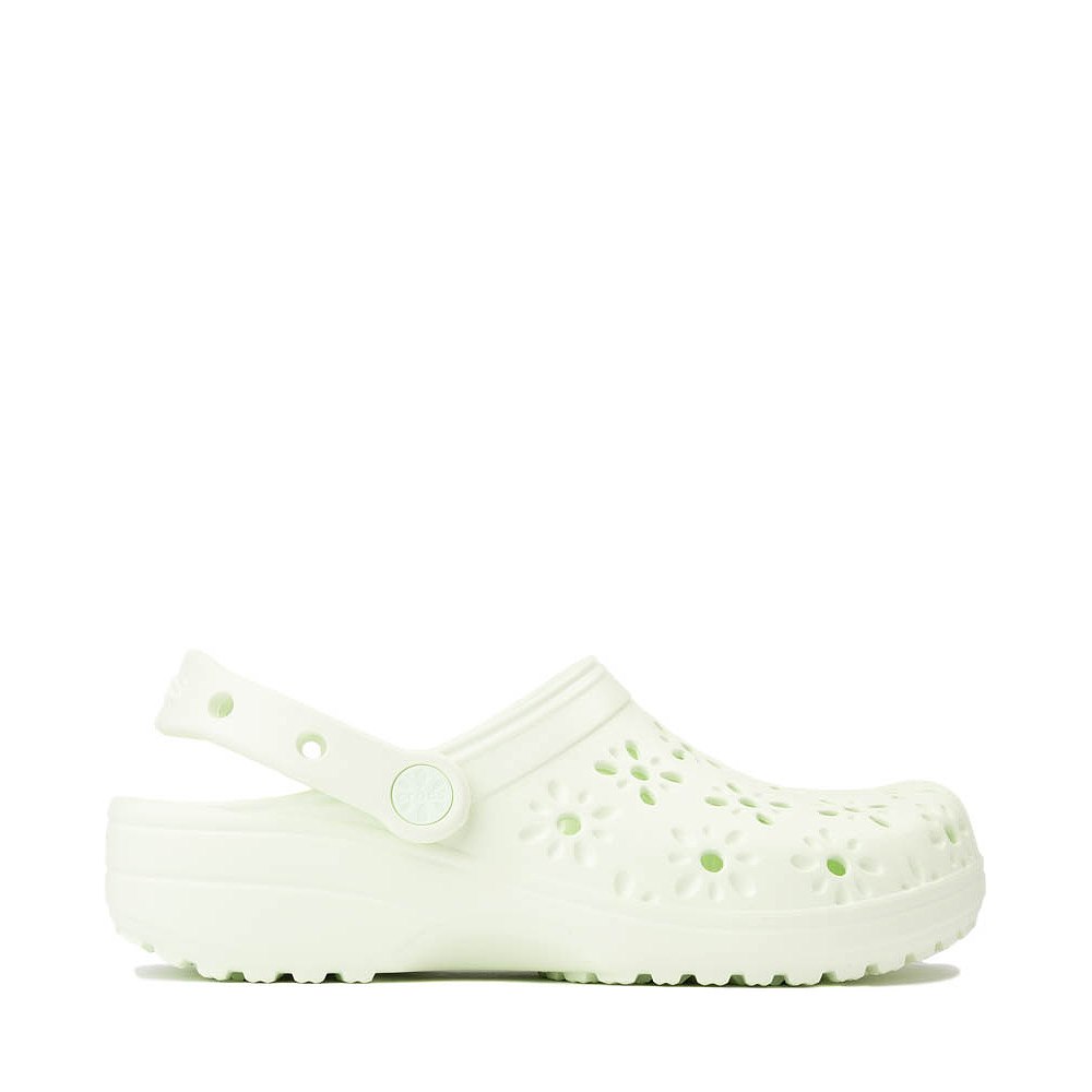 Crocs Classic Floral Cut-Out Clog - Jade Tint