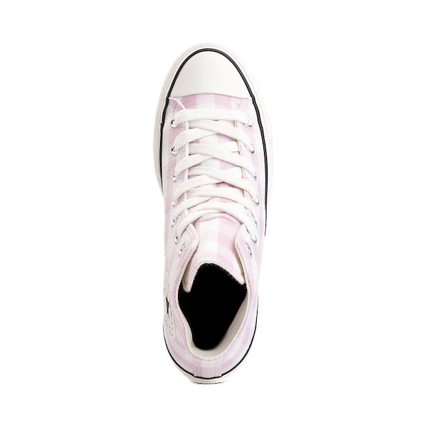 alternate view Womens Converse Chuck Taylor All Star Lift Hi Sneaker - Pink GinghamALT2