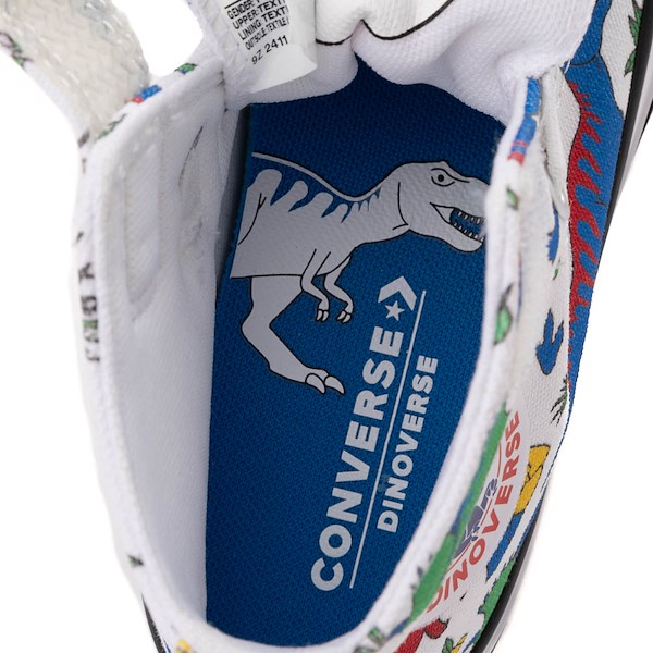alternate view Converse Chuck Taylor All Star Dinocons High-Top Sneaker - Little Kid - WhiteALT2B