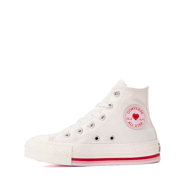 alternate view Converse Chuck Taylor All Star Lift Love Me Lots High-Top Sneaker - Little Kid - WhiteALT1