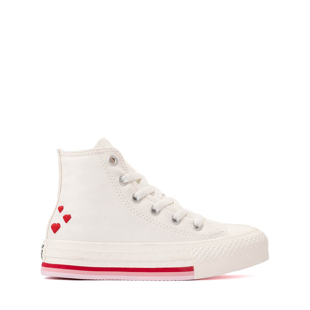 Converse Chuck Taylor All Star Lift Love Me Lots High-Top Sneaker - Little Kid - White