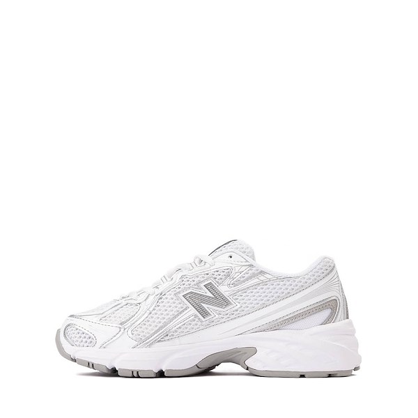 alternate view New Balance 740 Athletic Shoe - Big Kid - White / Silver MetallicALT1