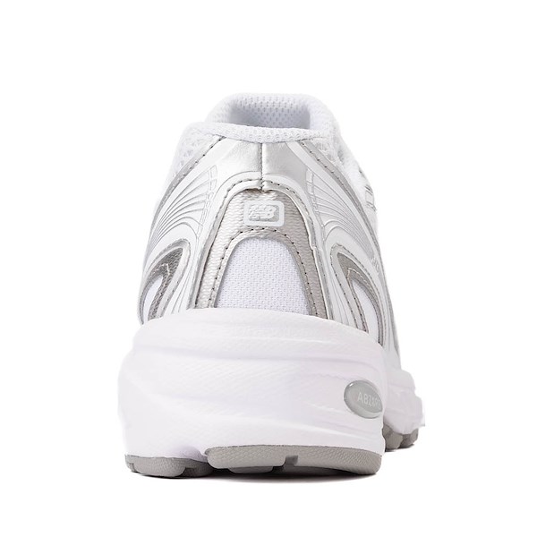 alternate view New Balance 740 Athletic Shoe - Big Kid - White / Silver MetallicALT4