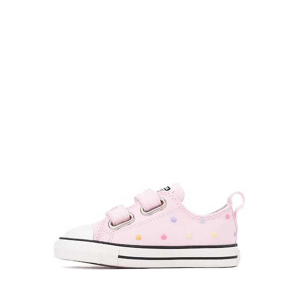 alternate view Converse Chuck Taylor All Star 2V Lo Sneaker - Baby / Toddler - Pink / Polka DotsALT1