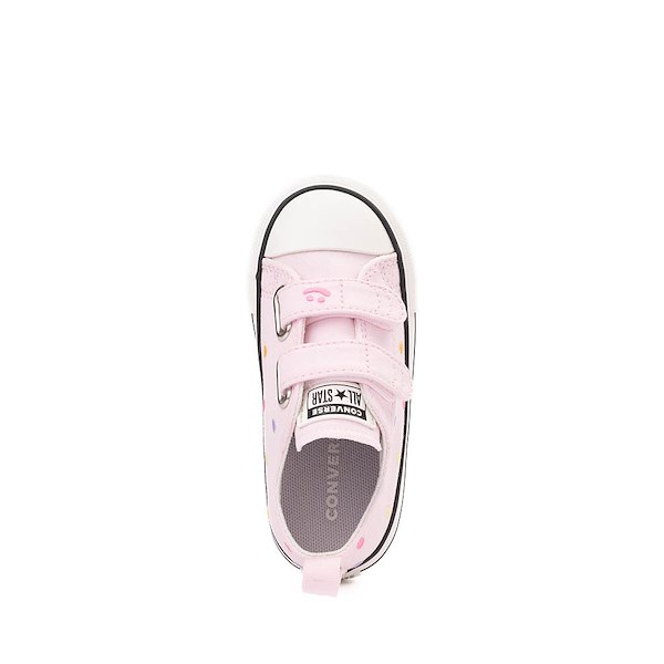 alternate view Converse Chuck Taylor All Star 2V Lo Sneaker - Baby / Toddler - Pink / Polka DotsALT2