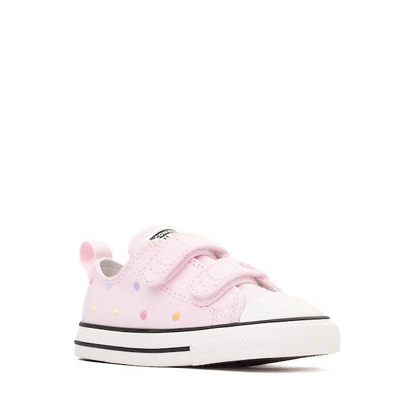 alternate view Converse Chuck Taylor All Star 2V Lo Sneaker - Baby / Toddler - Pink / Polka DotsALT5