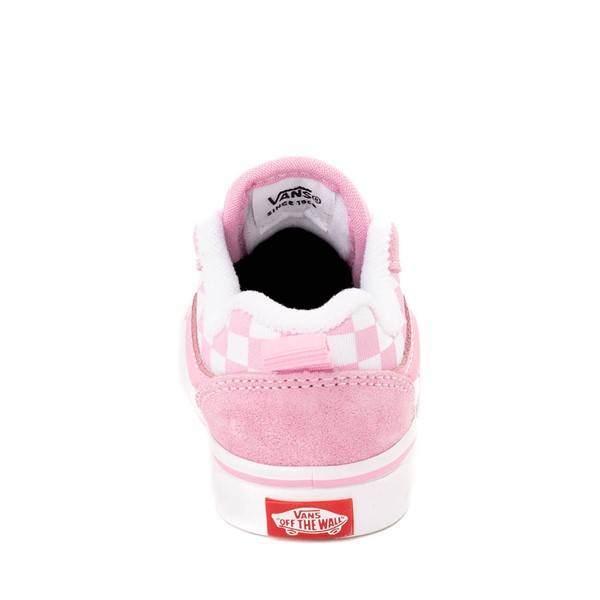 alternate view Vans Knu Skool Checkerboard Skate Shoe - Baby / Toddler - Pink / WhiteALT4