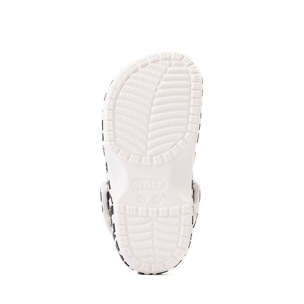 alternate view Crocs Classic Warped Checker Clog - Little Kid / Big Kid - White / BlackALT3