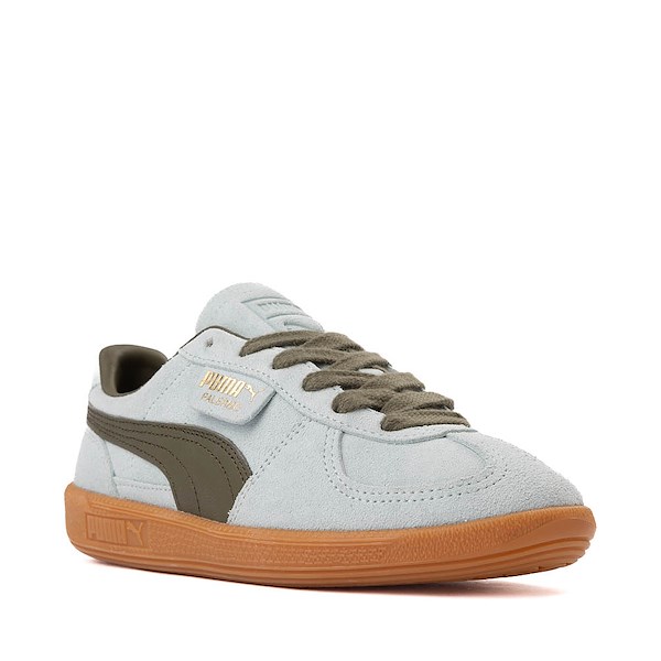 alternate view Womens PUMA Palermo Athletic Shoe - Peaceful Blue / Loden GreenALT5