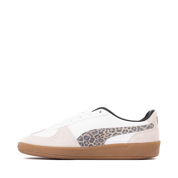 alternate view Womens PUMA Palermo Leo Athletic Shoe - White / LeopardALT1