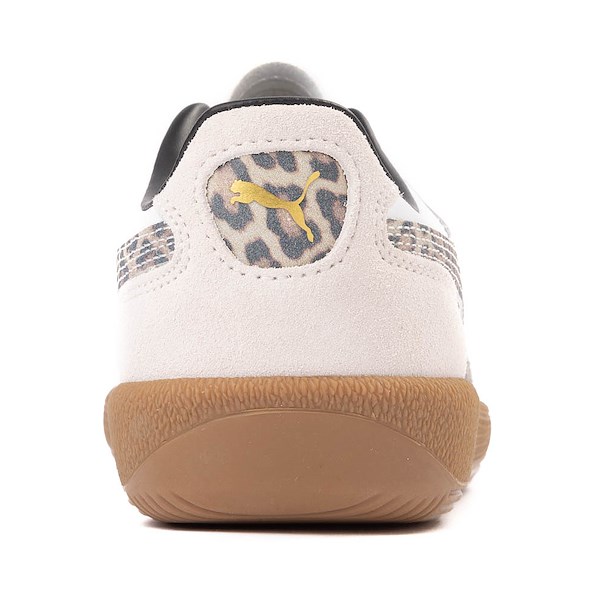 alternate view Womens PUMA Palermo Leo Athletic Shoe - White / LeopardALT4