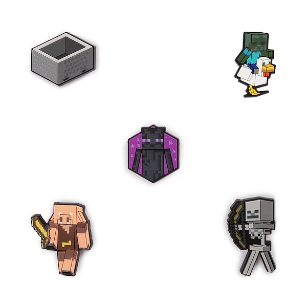 alternate view Minecraft x Crocs Jibbitz™ Shoe Charms 5 Pack - MulticolorALT1