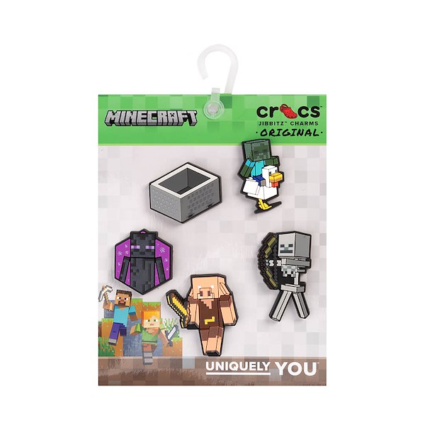 alternate view Minecraft x Crocs Jibbitz™ Shoe Charms 5 Pack - MulticolorALT2