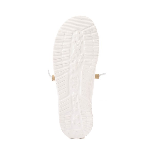 alternate view Womens HEYDUDE Wendy Elevated Basics Slip-On Casual Shoe - WhiteALT3