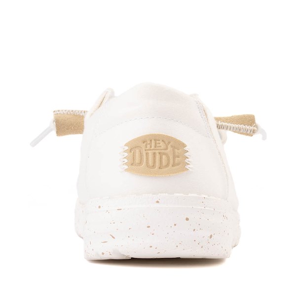 alternate view Womens HEYDUDE Wendy Elevated Basics Slip-On Casual Shoe - WhiteALT4