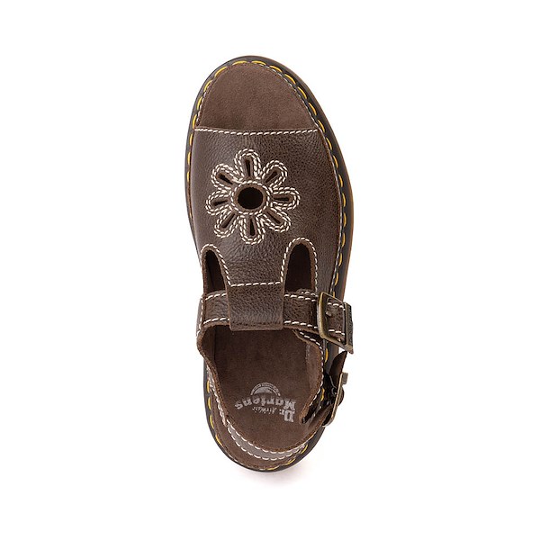 alternate view Womens Dr. Martens Dunnet Flower Sandal - Kelp BrownALT2