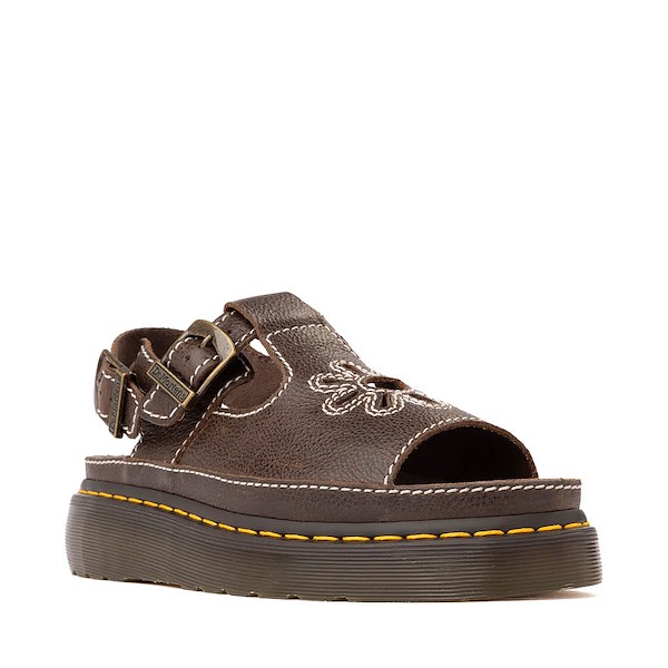 alternate view Womens Dr. Martens Dunnet Flower Sandal - Kelp BrownALT5
