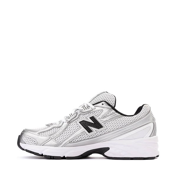 alternate view New Balance 740 Athletic Shoe - White / Black / SilverALT1