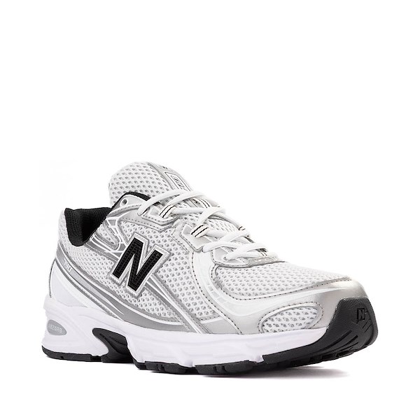 alternate view New Balance 740 Athletic Shoe - White / Black / SilverALT5