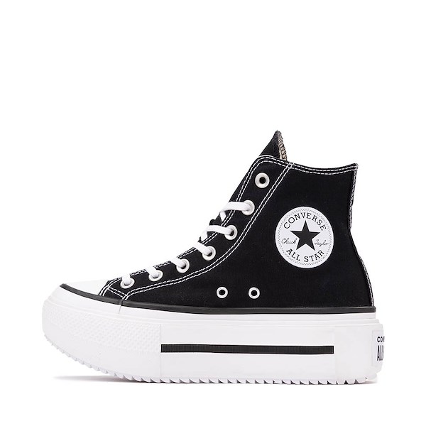 alternate view Converse Chuck Taylor All Star Lift Double Stack High-Top Sneaker - Black / WhiteALT1