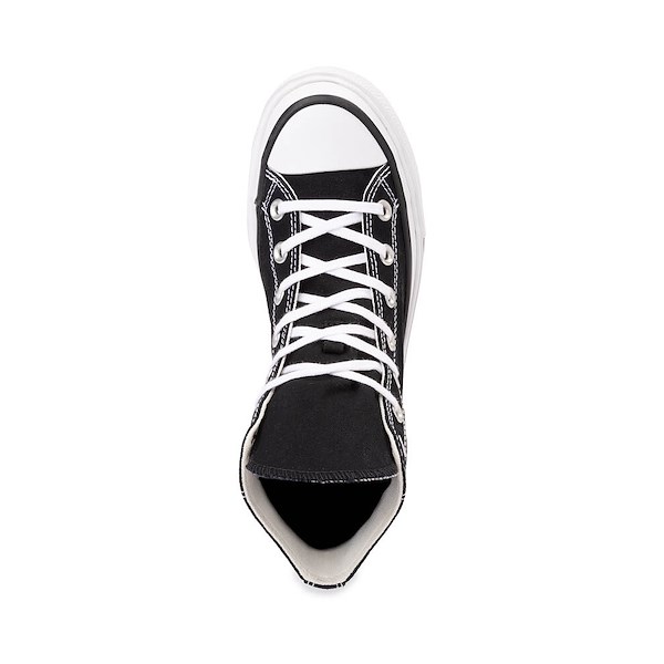 alternate view Converse Chuck Taylor All Star Lift Double Stack High-Top Sneaker - Black / WhiteALT2