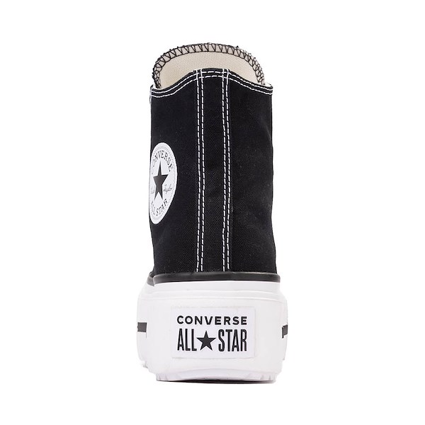 alternate view Converse Chuck Taylor All Star Lift Double Stack High-Top Sneaker - Black / WhiteALT4