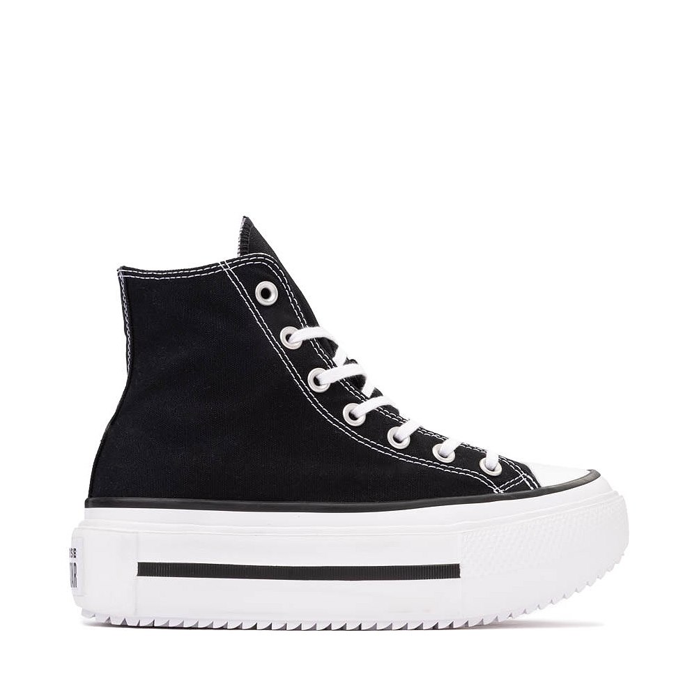 Converse Chuck Taylor All Star Lift Double Stack High-Top Sneaker - Black / White