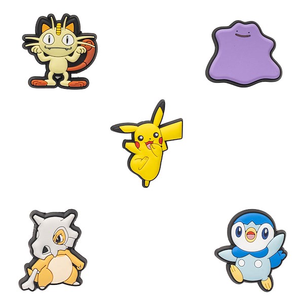 Pokémon Crocs Jibbitz&trade Shoe Charms 5 Pack - Multicolor