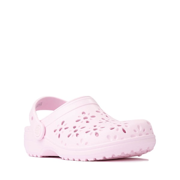 alternate view Sabot classique Crocs à découpe florale - Enfants / Junior - Rose pâleALT5