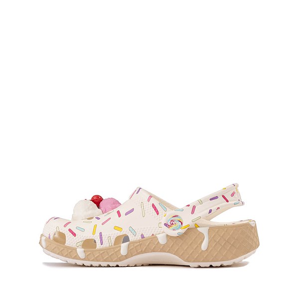 alternate view Crocs Classic Ice Cream Party Clog - Little Kid / Big Kid - WhiteALT1