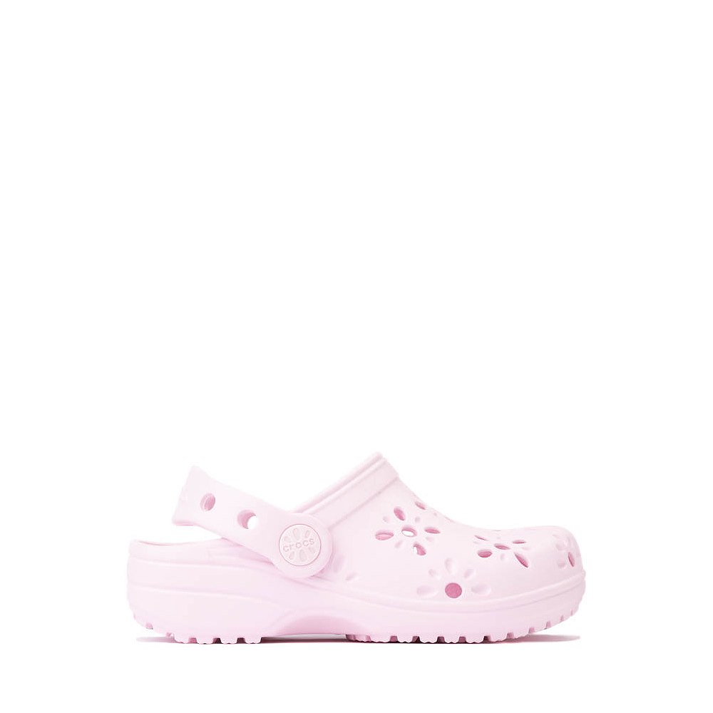 Sabot classique Crocs à découpe florale - Bébés / Tout-petits - Rose pâle