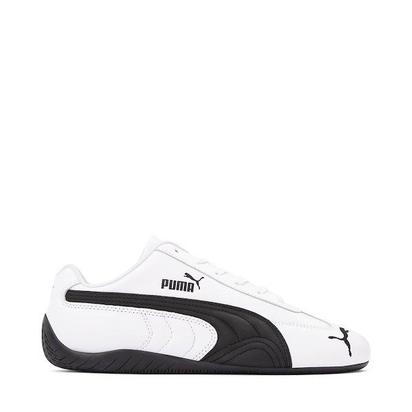 Mens PUMA Speedcat Leather Athletic Shoe - White / Black