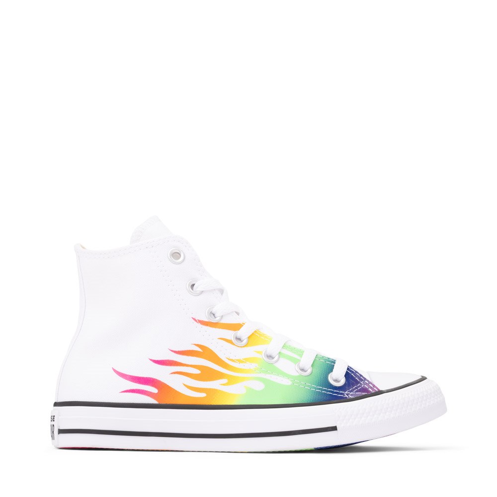Basket montante Converse Pride Chuck Taylor All Star - Blanche / Flamme arc-en-ciel